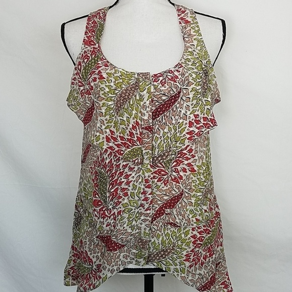 ANTHROPOLOGIE LIL 100% Silk Top, Size 6 - Picture 1 of 6